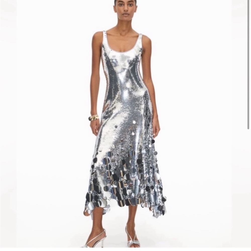 H & M rabanne sequin dress size XS